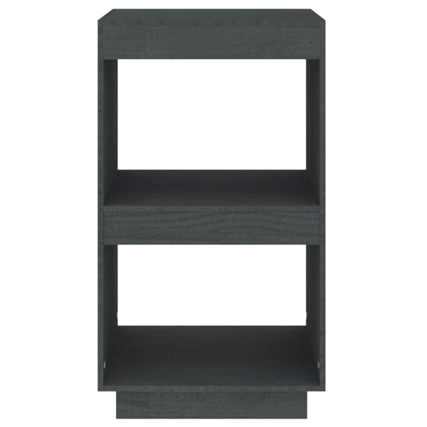 Graues Bücherregal Kiefer Massivholz 40x71cm