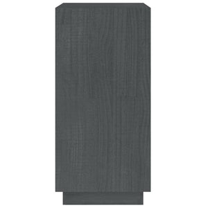 Graues Bücherregal Kiefer Massivholz 40x71cm