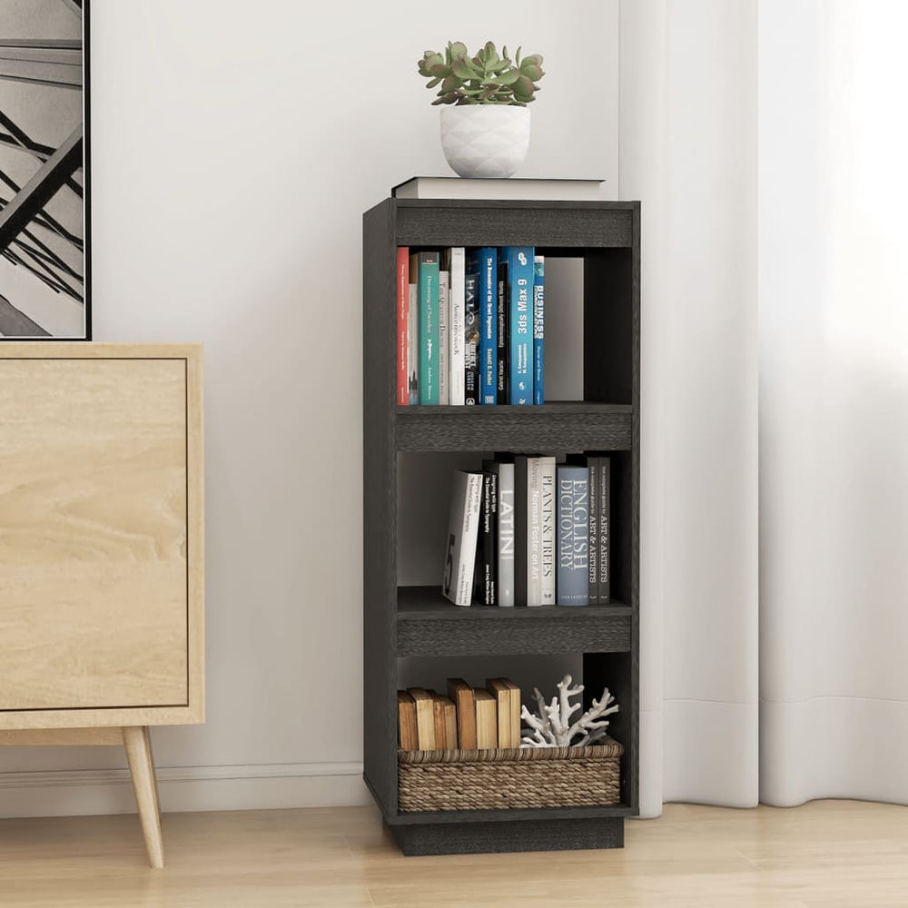 Graues Kiefer Bücherregal/Raumteiler 40x103 cm