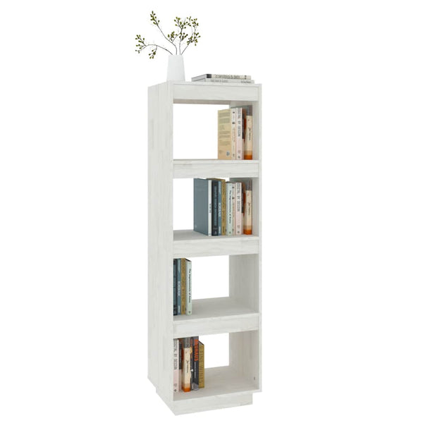 vidaXL Étagère/Séparateur de pièce blanc 40x35x135 cm Bois de pin massif