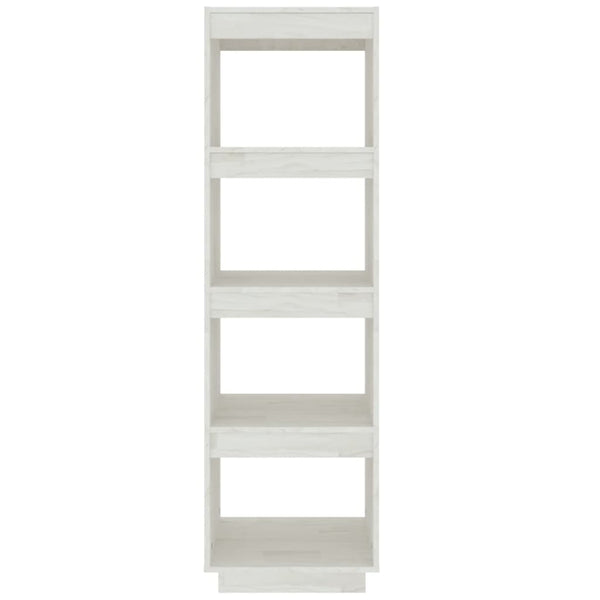vidaXL Étagère/Séparateur de pièce blanc 40x35x135 cm Bois de pin massif