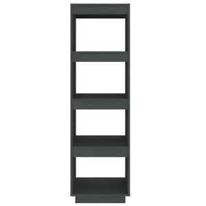 Graues Kiefer Bücherregal/Raumteiler 40x135cm