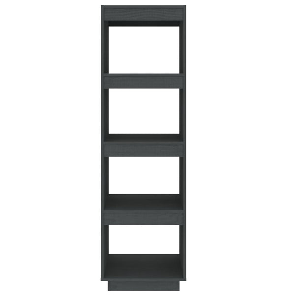 Graues Kiefer Bücherregal/Raumteiler 40x135cm
