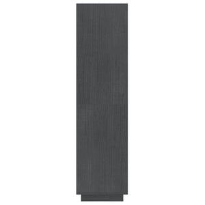 Graues Kiefer Bücherregal/Raumteiler 40x135cm