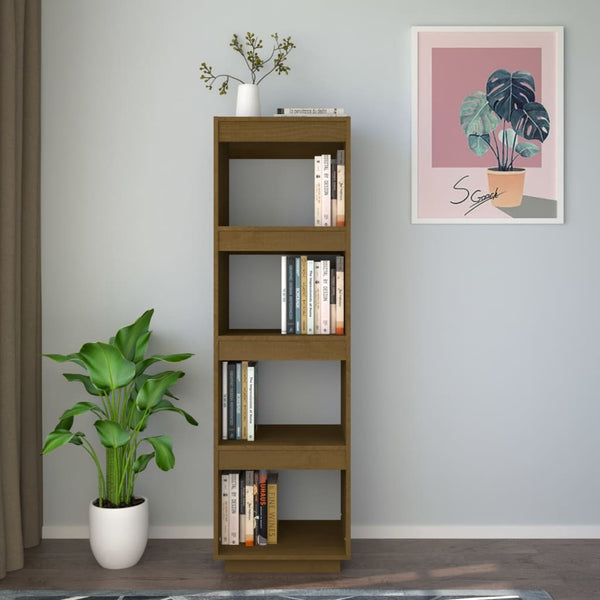 Honigbraunes Kiefer Bücherregal 40x35x135 cm
