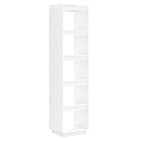 Weißes Bücherregal Kiefer Massivholz 40x167 cm
