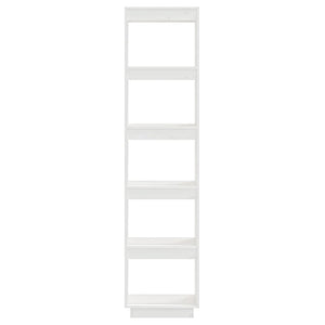 Weißes Bücherregal Kiefer Massivholz 40x167 cm