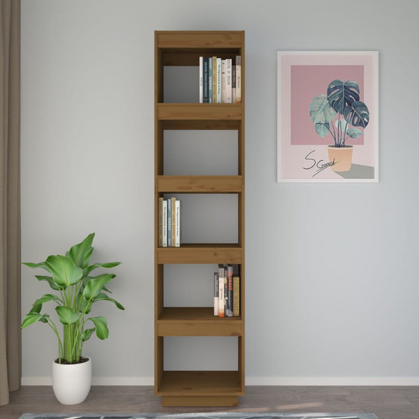 vidaXL Étagère/Séparateur de pièce marron miel 40x35x167 cm Bois de pin massif