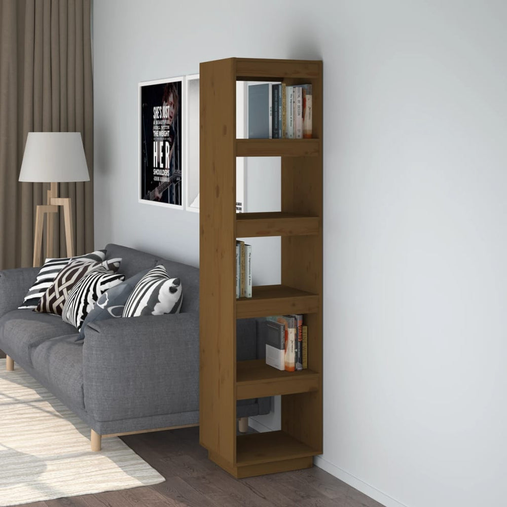 vidaXL Étagère/Séparateur de pièce marron miel 40x35x167 cm Bois de pin massif