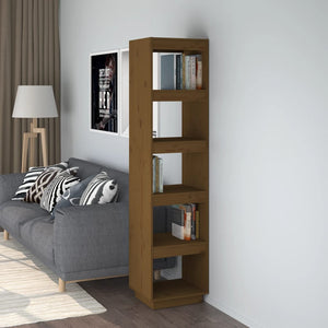 vidaXL Étagère/Séparateur de pièce marron miel 40x35x167 cm Bois de pin massif