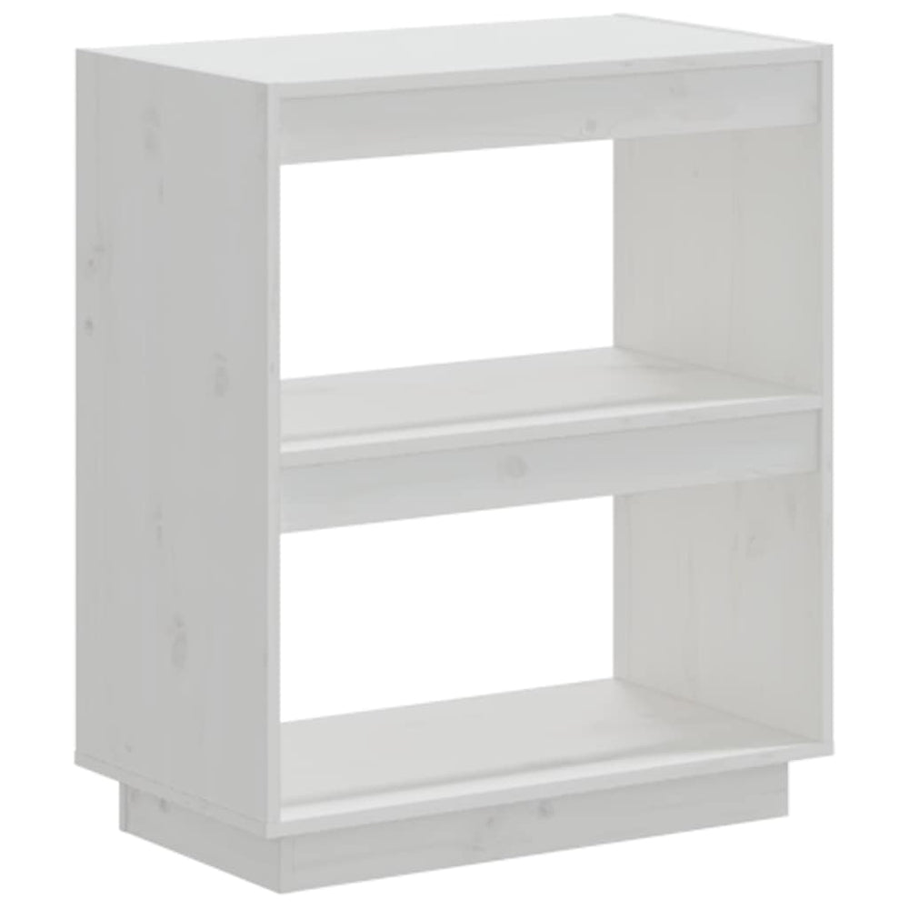 vidaXL Bibliothèque blanc 60x35x71 cm Bois de pin massif
