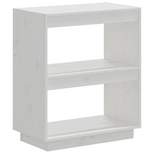 Bücherregal Weiß Kiefer Massivholz 60x71 cm