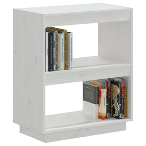 Bücherregal Weiß Kiefer Massivholz 60x71 cm