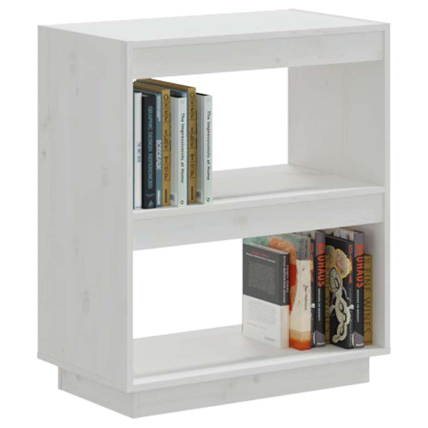 Bücherregal Weiß Kiefer Massivholz 60x71 cm