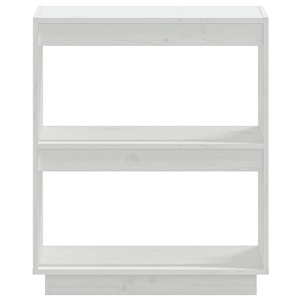 Bücherregal Weiß Kiefer Massivholz 60x71 cm