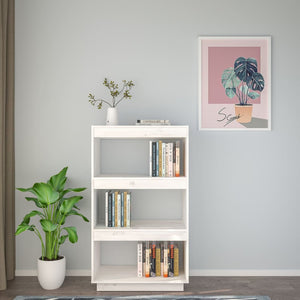 Weißes Bücherregal Kiefer Massivholz 60x103 cm