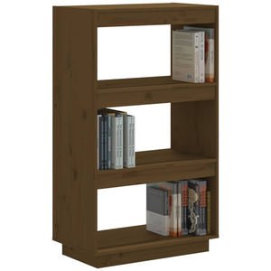 Honigbraunes Bücherregal Kiefer Massivholz 60x35x103 cm