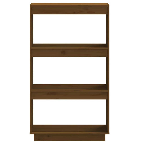 Honigbraunes Bücherregal Kiefer Massivholz 60x35x103 cm