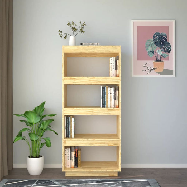 Massivholz Bücherregal Raumteiler Kiefer