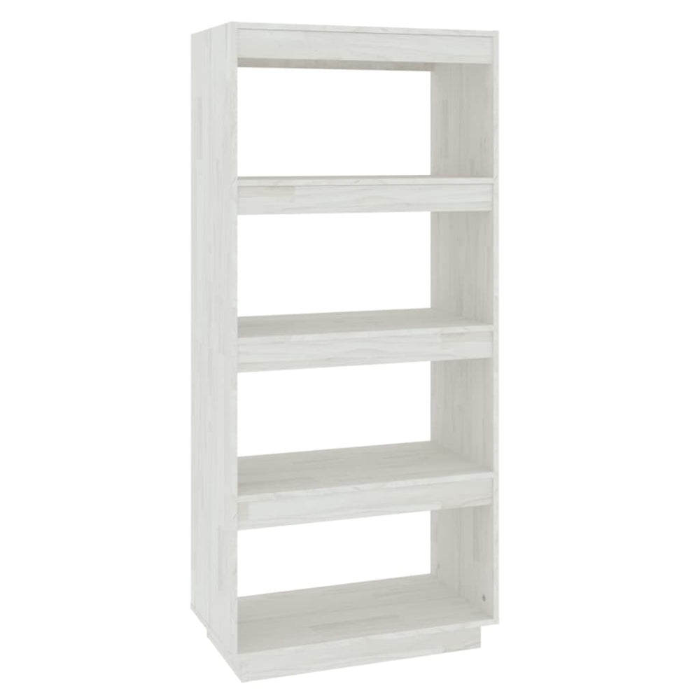 vidaXL Bibliothèque/Séparateur de pièce Blanc 60x35x135 cm Bois de pin massif