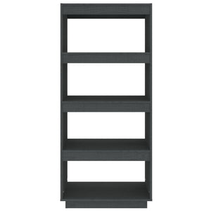 Graues Kiefer Bücherregal/Raumteiler 60x135cm