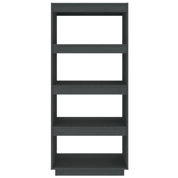 Graues Kiefer Bücherregal/Raumteiler 60x135cm