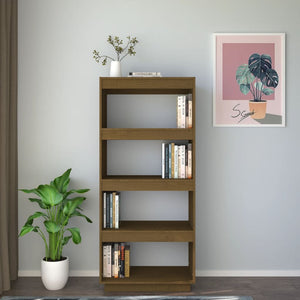Bücherregal Honigbraun Kiefer Massivholz