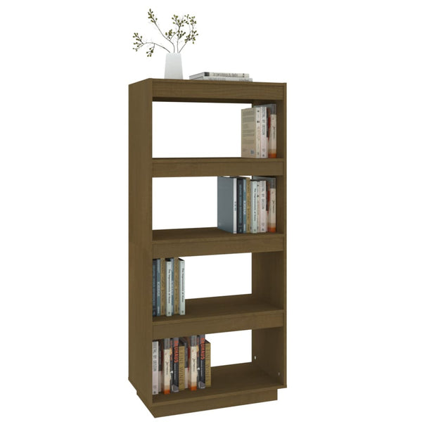 Bücherregal Honigbraun Kiefer Massivholz