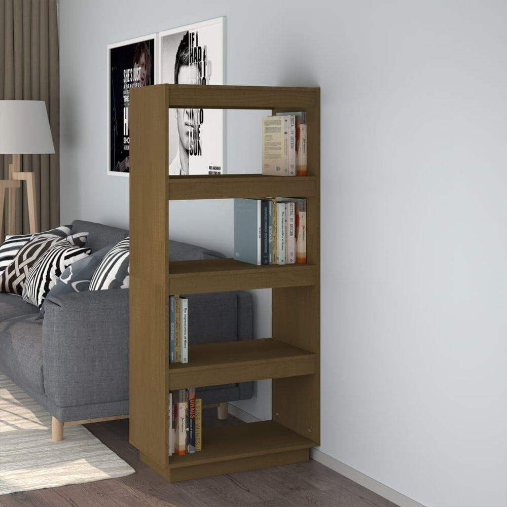 Bücherregal Honigbraun Kiefer Massivholz