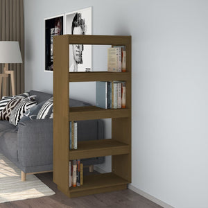 Bücherregal Honigbraun Kiefer Massivholz
