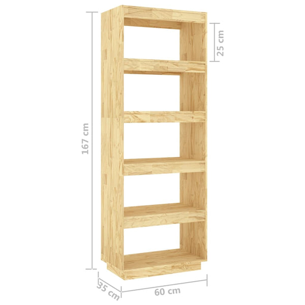 Massivholz Bücherregal Raumteiler Kiefer 167cm