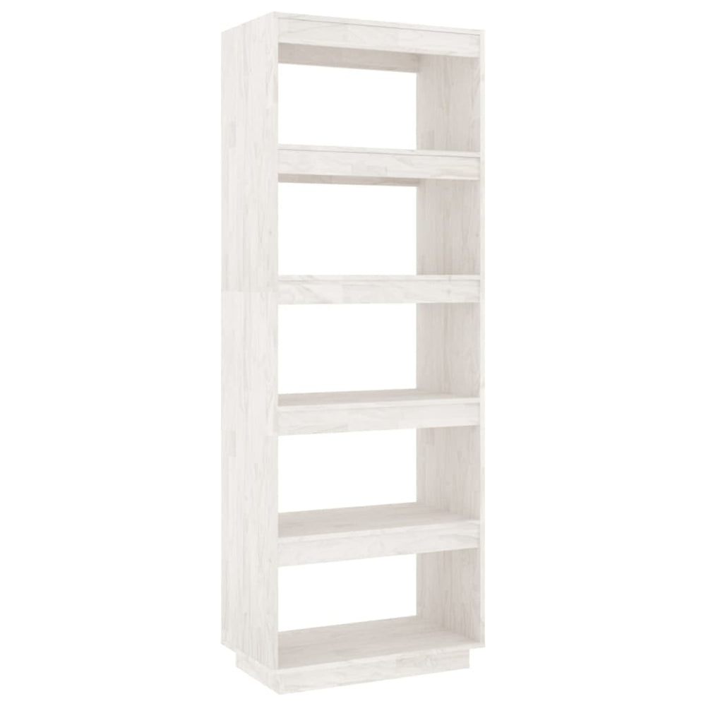 vidaXL Étagère/Séparateur de pièce blanc 60x35x167 cm pin massif