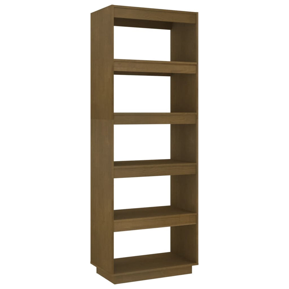 vidaXL Étagère/Séparateur de pièce Marron Miel 60x35x167 cm Bois de pin massif