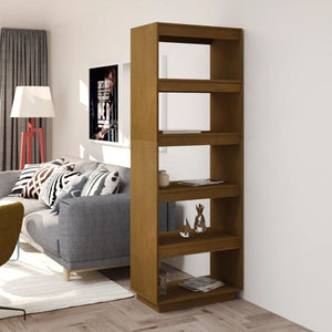 Bücherregal Honigbraun Kiefer Massivholz