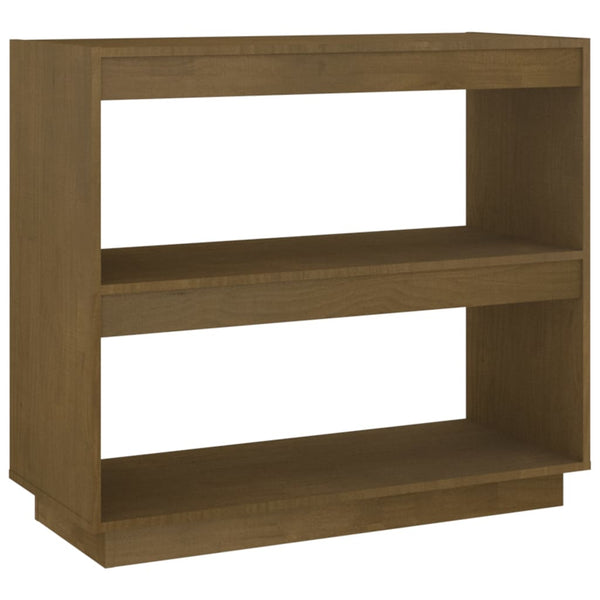 Honigbraunes Bücherregal Kiefer Massivholz 80cm
