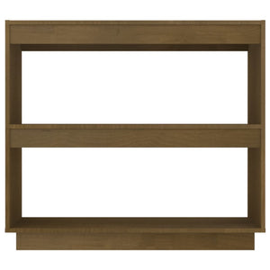 Honigbraunes Bücherregal Kiefer Massivholz 80cm