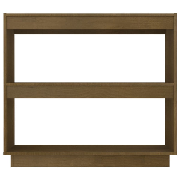 Honigbraunes Bücherregal Kiefer Massivholz 80cm