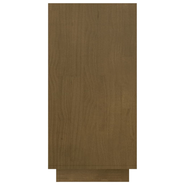 Honigbraunes Bücherregal Kiefer Massivholz 80cm
