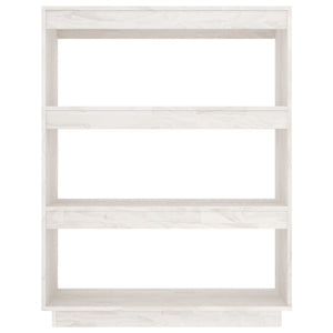 Weißes Bücherregal Kiefer Massivholz 80x103 cm