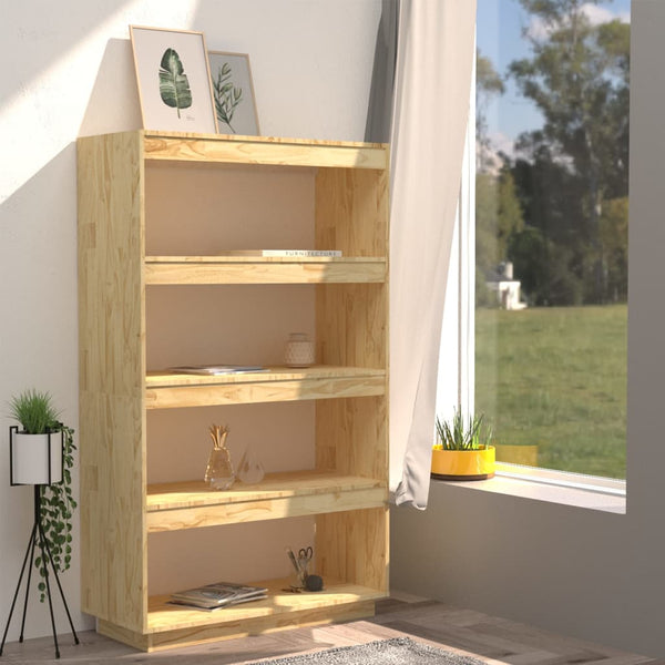 Massivholz Bücherregal Raumteiler 80x135cm