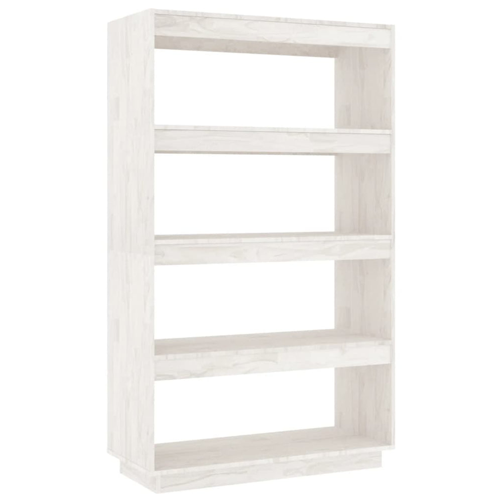 vidaXL Étagère/Séparateur de pièce Blanc 80x35x135 cm Bois de pin massif