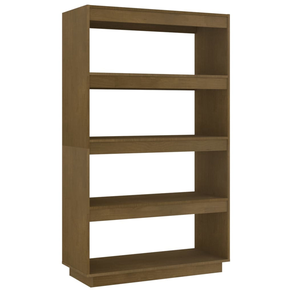 vidaXL Étagère/Séparateur de pièce marron miel 80x35x135 cm Bois de pin massif