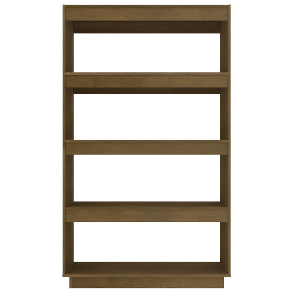 vidaXL Étagère/Séparateur de pièce marron miel 80x35x135 cm Bois de pin massif