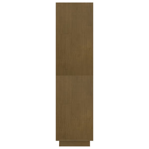 vidaXL Étagère/Séparateur de pièce marron miel 80x35x135 cm Bois de pin massif