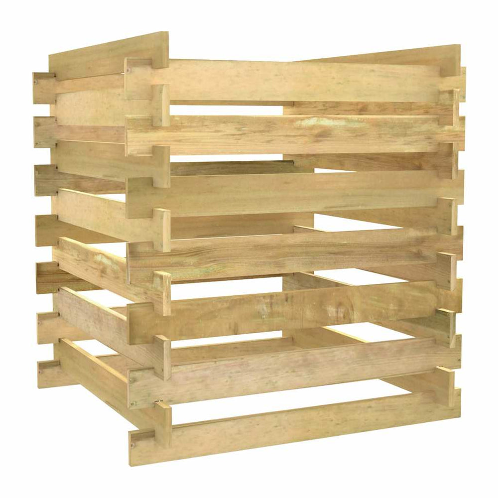 Lattenrost-Komposter 90x90x90 cm Imprägniertes Kiefernholz