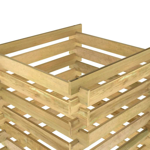 Lattenrost-Komposter 90x90x90 cm Imprägniertes Kiefernholz