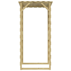 Pergola mit Dach 100x90x200 cm Imprägniertes Kiefernholz