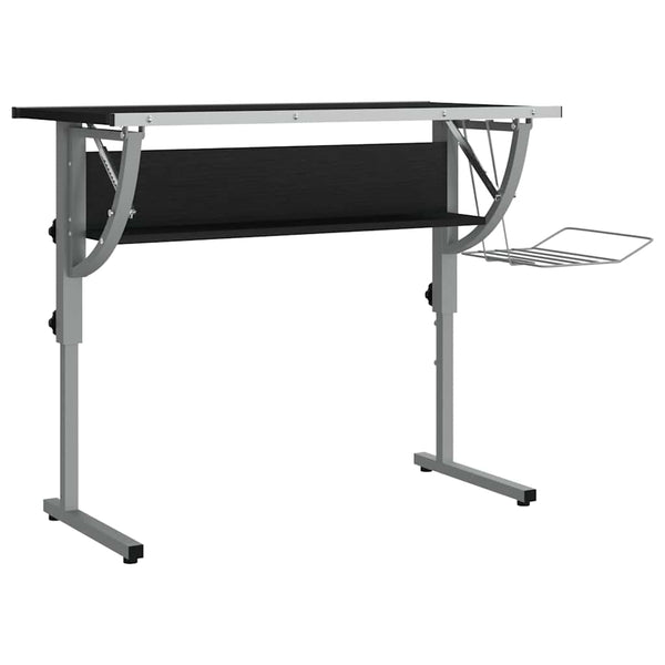 Basteltisch Schwarz & Grau, Verstellbar