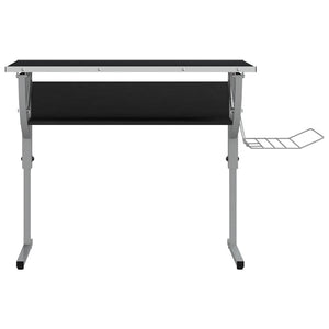 Basteltisch Schwarz & Grau, Verstellbar