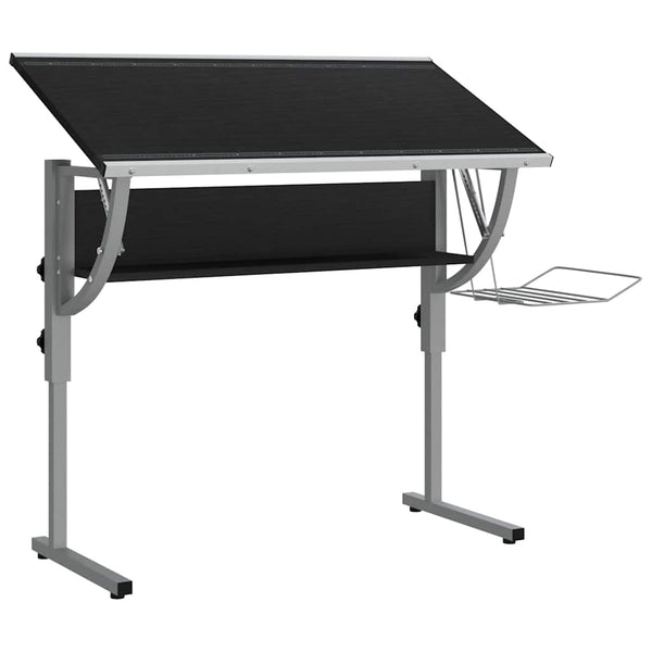 Basteltisch Schwarz & Grau, Verstellbar